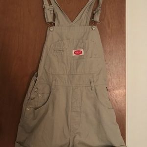 Revolt Khaki overall shorts